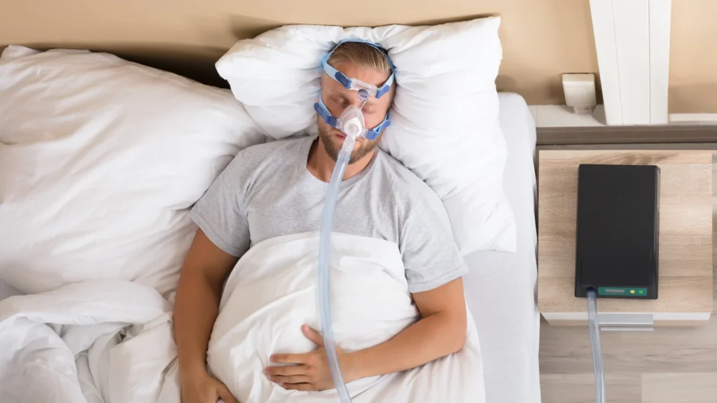 A man using the Best CPAP Machines 2024.