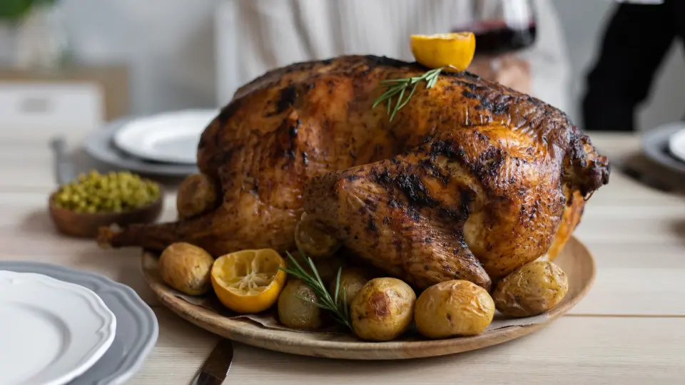 A plate of turkey. Example of sleep Foods