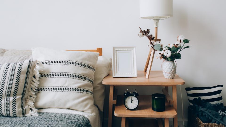 A cozy bedroom.